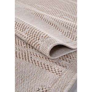 พรมปูพื้นเน็ตไลน์ โฮมดีโป รุ่นเบจ คิลิม แฟลตวีฟ โดกุ DH007 ผลิตจากเส้นใยสังเคราะห์ที่ทนทาน เหมาะสำหรับห้องนอน ห้องทำงาน และห้องเด็ก - Product Image 2