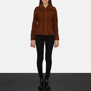 New Style Brown <b>Suede</b> Trucker <b>Jacket</b> for Women Outwear <b>Jackets</b> Adult Size Street Fashion Female Clothing <b>Leather</b> <b>Jackets</b> - Product Image 6