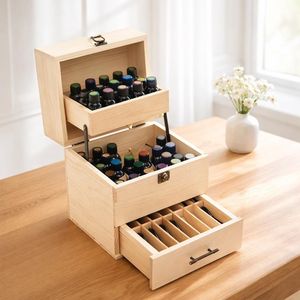 Boîte à huile en bois de style vintage |   Travail artisanal de qualité |   Offres de vente en gros - Product Image 2