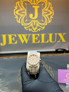 นาฬิกาข้อมือสำหรับผู้ชายทำด้วยมือสุดหรูสายสแตนเลสประดับเพชรทำจากสเตนเลสสตีลสุดเย็น - Product Image 6