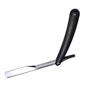 Lame dorée pour hommes, manche pliable en métal coloré, coupe barbe de barbier, vieux rasoir, couteau de rasage, outils d'épilation - Product Image 3