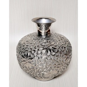 Jarrón de flores de aspecto magnífico chapado en oro de alta calidad de aluminio fundido de la mejor calidad, suministros de decoración para el hogar del fabricante indio - Product Image 2