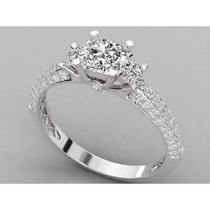 Anillo de Diamantes Solitario en Oro de 14K para Mujer - Elegante y Brillante - Product Image 2