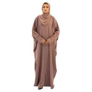 Robe Abaya Marron Poussière pour Femmes 2026 Modèles avec Paillettes Perles Kaftan Abaya Robe Vêtement Musulman Traditionnel - Product Image 1