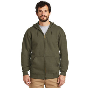 Sweat à capuche unisexe à manches longues personnalisé à la mode avec fermeture éclair pour l'hiver Sweats à capuche pour hommes 100% coton teint uni Service OEM disponible - Product Image 1