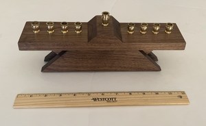 Bougeoir menorah en bois de qualité Standard pour la décoration de Noël pièce maîtresse de mariage bougeoir titulaire décor de table à la maison - Product Image 6