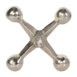 Sagebrook Home Gold Metal Jacks Decor ou Sagebrook Home sculpture polie moderne Creative Metal Jacks Sculpture est décorative - Product Image 6