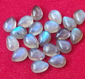 Cabochon Poire Labradorite Naturelle 8x12mm-Labradorite Lâche de Qualité Supérieure - Product Image 5