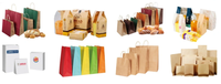 LKS-B550 Boulangerie Alimentaire Fond Plat Sac À Provisions Biodégradables Entièrement Automatique Kraft Sac De Papier Faisant La Machine