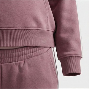 Conjunto Deportivo de 2 Piezas con Capucha para Mujer, Estilo Vintage, 100% Algodón, Ropa Deportiva Cálida para Invierno, Gimnasio y Fitness - Product Image 5