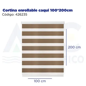 100 kaki * 200cm tipo di installazione avvolgibile a rullo Blinde motorizzato misura 38mm Horizonta Rom Office elettrico Balcon - Product Image 2