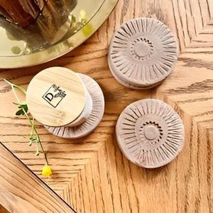 Dessous de verre en pierre d'agate de la meilleure qualité moderne artisanale Terracota Tea Coaster Fabricant d'Inde - Product Image 2