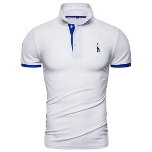 Vente en gros OEM, nouveauté en coton pour hommes, polos de golf solides, avec col unique, vêtements personnalisés - Product Image 1