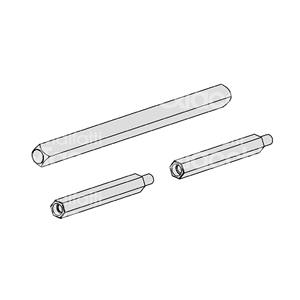 KIT DE EXTENSIÓN Para versiones: 1.07078.36/38 para puertas de 80 mm hasta 130 mm 1.07078.68/69 para puertas de 100 mm hasta 130 mm Para - Product Image 1
