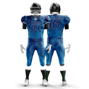 Uniformes de football américain avec logo sublimé personnalisé Ensembles unisexe grande taille respirant à bas prix Uniformes sans devoir livraison rapide - Product Image 3