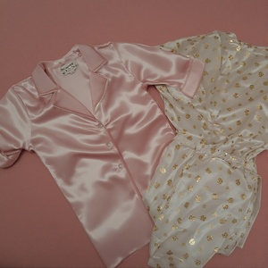 Ropa de casa informal conjunto de ropa de dormir de lujo ropa de dormir Rosa conjunto de ropa de dormir blanca azul marino ropa de dormir conjunto de Pijama corto de satén - Product Image 6