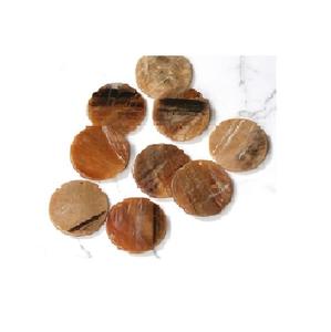 Posavasos de cuerno de búfalo de la mejor calidad para el hogar y el restaurante pulido con alfombrillas y almohadillas de calidad de color de cuerno natural - Product Image 6