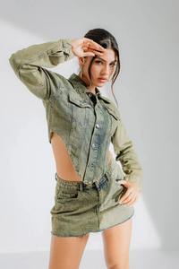 Kivotech Fabrication de vestes en jean personnalisées de haute qualité pour dames Derniers modèles Veste en jean pour femmes 100% coton polyester - Product Image 4