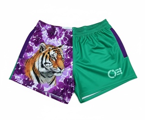 2026 Custom Designed Unisex Rugby <b>Shorts</b> Two-Colour Sublimation Print Footy <b>Shorts</b> Breathable Adults - Product Image 2