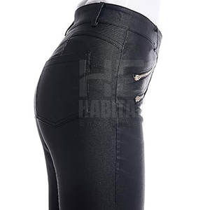 กางเกงหนังผู้หญิงเนื้อนุ่ม เอวสูง ทรงสกินนี่ ทนทาน มีกระเป๋าซิป หนังคุณภาพดี แฟชั่นและสวมใส่สบาย - Product Image 4