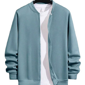 Venta al por mayor de los hombres de primavera otoño Casual Slim Fit ligero ropa deportiva de manga larga chaqueta de Bombardero - Product Image 1