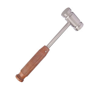 HEATH Mallet 240 mm 9,12 "Diam 40 mm Cabeza Acero de acero inoxidable 850 g 500 g Mead Mallet Martillo de elevación de hueso duro - Product Image 2