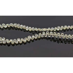 Perles de diamant naturelles de qualité AAA+ blanches et jaunes 2,5-3 mm Briolette 0,18 carat pour la fabrication de bijoux - Product Image 1