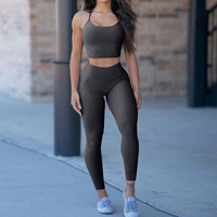 Conjunto de Yoga de 2 Piezas para Mujer, 100% Algodón, Top Largo y Pantalones Cortos, Secado Rápido, Transpirable, Sujetador Deportivo de Espalda Alta