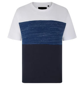 T-shirt personnalisé pour homme en coton 100% de haute qualité, léger, respirant, écologique, coupe classique, fitness, col rond, logo sur le devant, hip hop BD - Product Image 1
