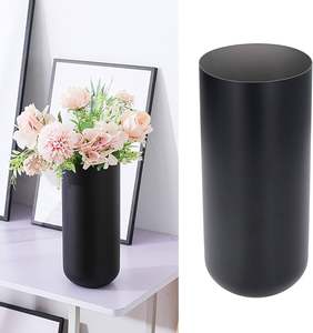 Noir Moderne Couleur Indien En Gros Métal Vases Vase En Aluminium pour La Décoration De La Maison Utilisation Disponible en Gros - Product Image 2