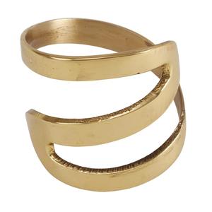 Anneau de serviette élégant et simple en finition dorée, parfait pour les repas quotidiens et l'utilisation au quotidien dans les salles à manger modernes, fabriqué à la main en Inde - Product Image 4