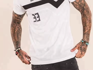 Camiseta de poliéster para hombre, camiseta de manga corta de verano, camiseta Vintage sólida para hombre, camisetas de cuello redondo, ropa para hombre, camiseta - Product Image 4