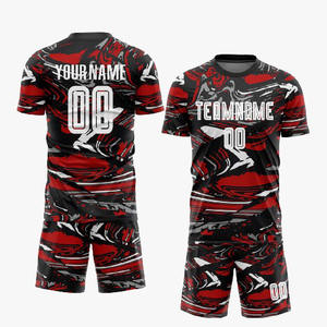 Nouveaux derniers designs personnalisés Kits de maillot pour hommes de haute qualité Ensemble de vêtements de football de club d'équipe Maillot de football de football Ensembles d'uniformes de football - Product Image 3