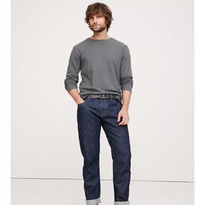 เสื้อยืดคอตตอนผู้ชาย แขนยาว ผ้าเฟรนช์เทอร์รี่ 100% คอตตอน แบบยูนิเซ็กซ์  สไตล์เรียบง่าย วินเทจ  รับทำโลโก้ตามสั่ง ขายส่ง - Product Image 2