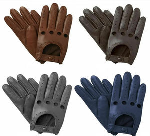 Gants de conduite en cuir de haute qualité, imperméables, respirants, confortables, pour le cyclisme et les activités de plein air - Product Image 1