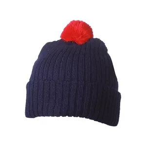 Casquette tricotée personnalisée avec pompon, accessoires de sport d'hiver, merchandising - Product Image 5