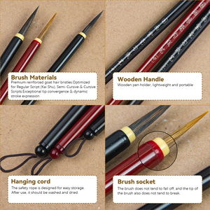 Pincel de Pelo de Comadreja y Conejo <span class=keywords><strong>Paul</strong></span> Cézanne para Pintura China, Pincel para Dibujo de Líneas de Flores y Aves - Product Image 5