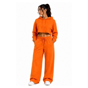Conjunto Deportivo de Sudadera Corta con Capucha y Pantalones Jogger para Mujer, Ropa Deportiva para Correr, Entrenamiento, Gimnasio, Moda Deportiva - Product Image 2