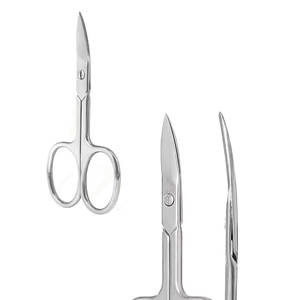 Ciseaux à cuticules incurvés en acier inoxydable professionnels pour gaucher, logo personnalisé, outil de beauté classique pour une utilisation étendue, pointe aiguë - Product Image 1