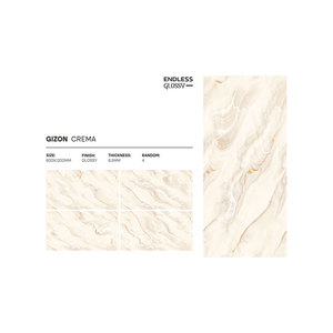 Carreaux de sol en porcelaine brillante résistants aux acides, modernes, 600x1200 mm, pour les intérieurs d'hôtels, avec un design attrayant, épaisseur 5 mm - Product Image 4