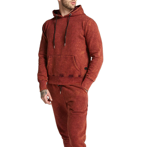 2025 venta al por mayor invierno lavado ácido polar Jogger chándales ropa de calle marca privada hombres ropa transpirable Unisex 100% poliéster - Product Image 6