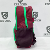 Bolsa de gimnasio multifuncional para hombres, Mochila deportiva informal, forro de algodón, cierre de cremallera suave, mochila con letras de lucha de baloncesto