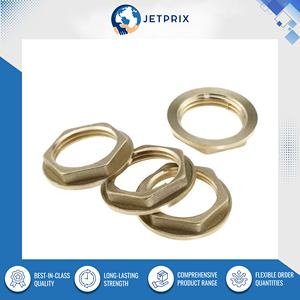 Manufacturer Exporter High Quality Corrosion Resistant Durable CNC Machined Nickel-Plated Brass Lock <b>Nuts</b> for Gas Installation - Product Image 2