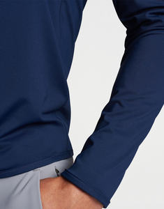 High Quality Mens Zipper up Hoodie Plain Half Zip Sweatshirt Long Sleeve Zip Collar Golf Pullover - Product Image 4