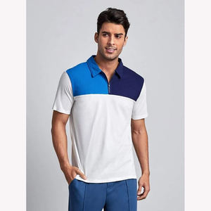 เสื้อยืดโปโลสำหรับผู้ชายเสื้อโปโลผ้าฝ้าย100% ดีไซน์เนอร์ลำลองทรงพอดีตัวแบบถักมีสไตล์โลโก้ออกแบบได้ตามต้องการ - Product Image 1