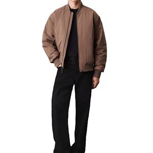 Blouson d'aviateur d'hiver personnalisé à prix de gros de haute qualité pour hommes sur toile au design personnalisé style tendance avec logo à l'avant - Product Image 3