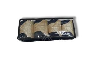 Polaire marine de haute qualité avec paillettes dorées Bandages de polo de cheval en gros pour l'équitation Livré avec un sac - Product Image 5