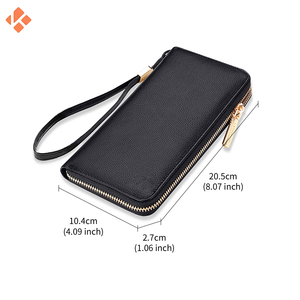 Cartera de cuero genuino para hombre, monedero con bolsillo lateral doble, diseño de marca para hombre, carteras de cuero Vintage - Product Image 4