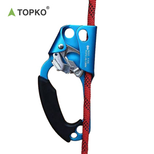 TOPKO High Quality Polyester Climbing Ascender for Tree Climbing Single Rope Technique Climbing Right Hand Ascender