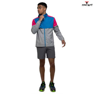Nueva ropa de moda, chaquetas de lluvia personalizadas para hombres, precio al por mayor, chaqueta de lluvia cortavientos para correr para hombres deportivos a la venta - Product Image 3